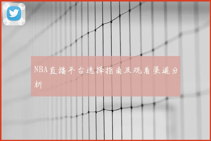 NBA直播平台选择指南及观看渠道分析