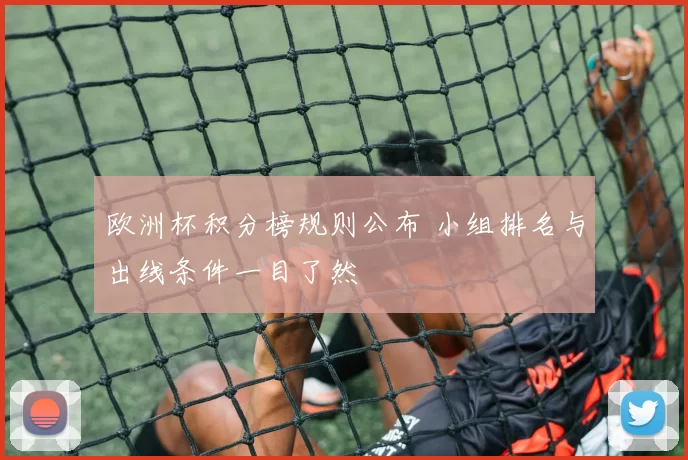 欧洲杯积分榜规则公布 小组排名与出线条件一目了然