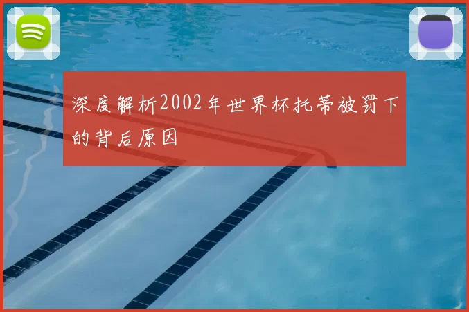 深度解析2002年世界杯托蒂被罚下的背后原因